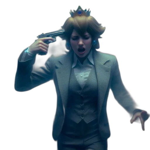 crown, staff, jacket, creature transparent PNG cut-out