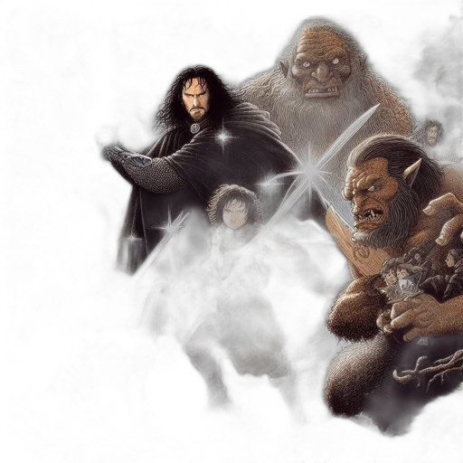 concept art, fantasy art, comic book art, photorealistic transparent PNG cut-out