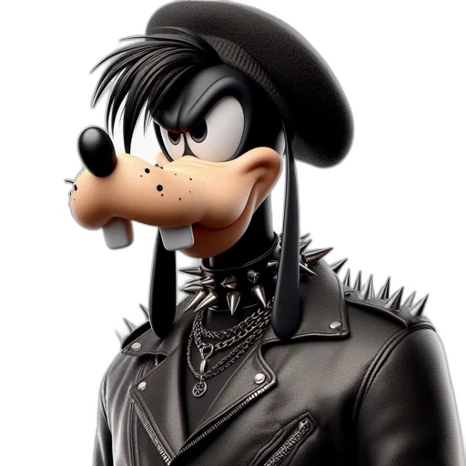 animal, hat, cartoon, 3d render transparent PNG cut-out
