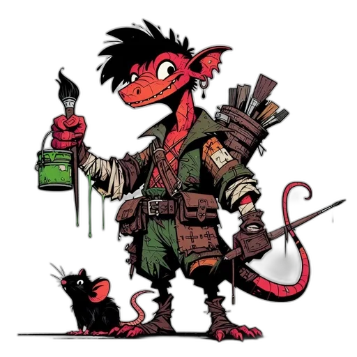 dragon, staff, concept art, fantasy art transparent PNG cut-out