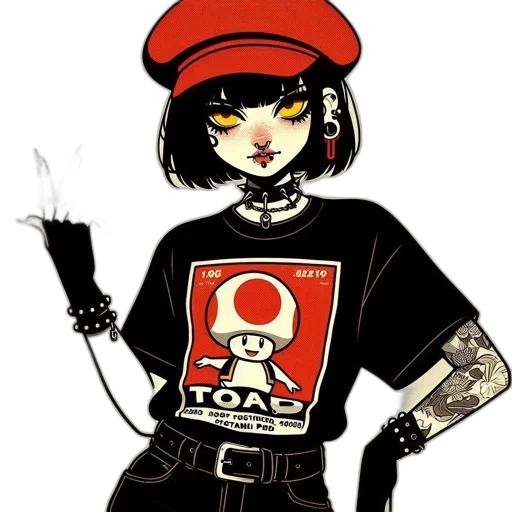 staff, hat, comic book art, cartoon transparent PNG cut-out