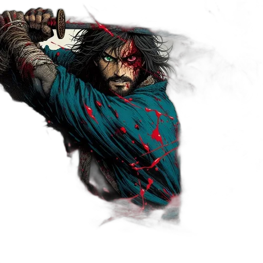 sword, weapon, comic book art, concept art transparent PNG cut-out
