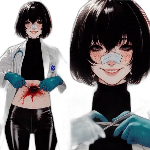 jacket, mask, concept art, comic book art transparent PNG cut-out