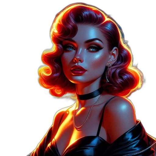 comic book art, concept art, cartoon, fantasy art transparent PNG cut-out