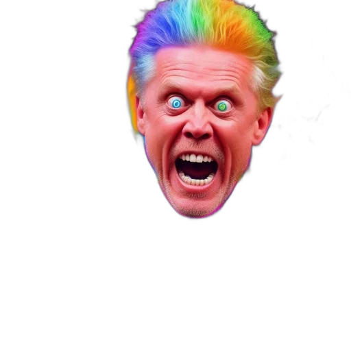 face, creature, mask, hair transparent PNG cut-out