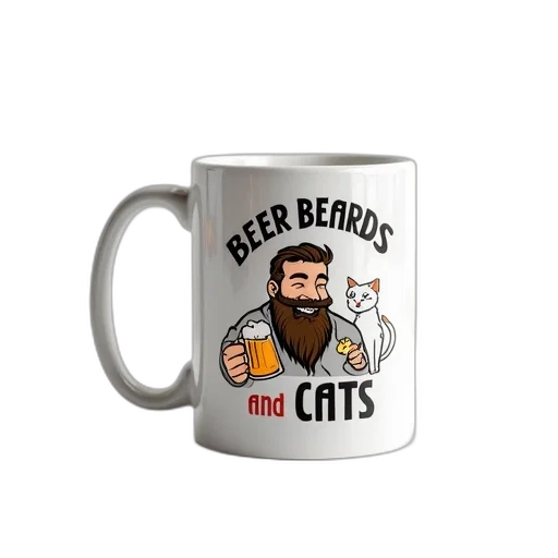 white, ceramic, mug, cartoon transparent PNG cut-out