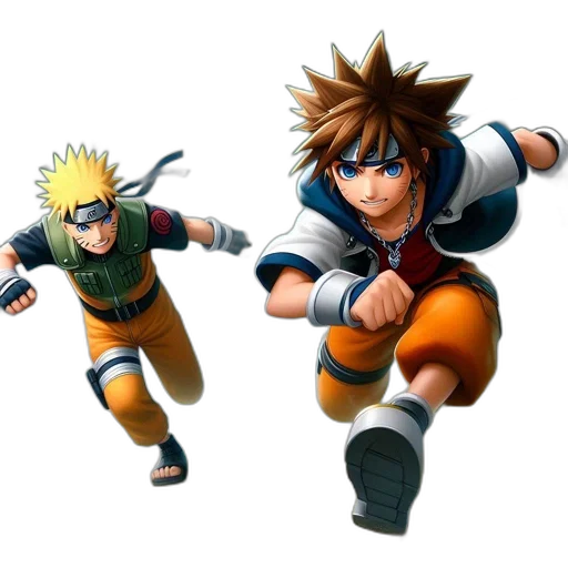 concept art, 3d render, two, stylized transparent PNG cut-out