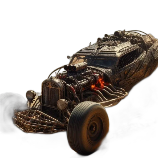 car, weapon, robot, dragon transparent PNG cut-out
