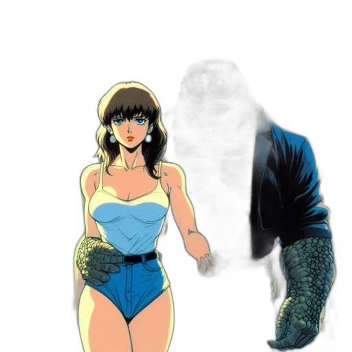 dress, creature, comic book art, concept art transparent PNG cut-out