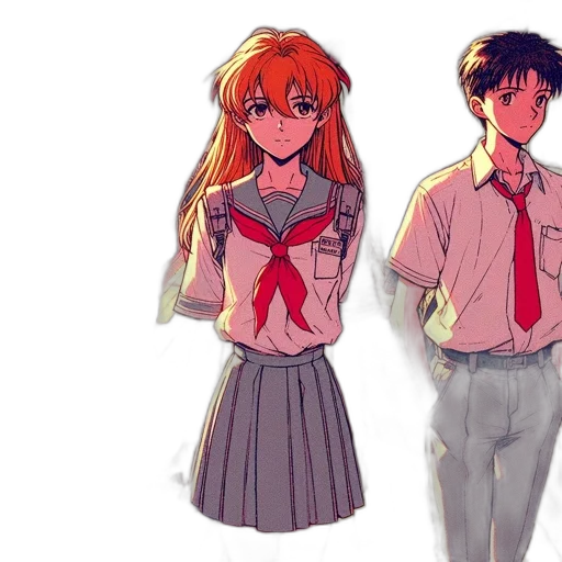 dress, anime, watercolor, concept art transparent PNG cut-out