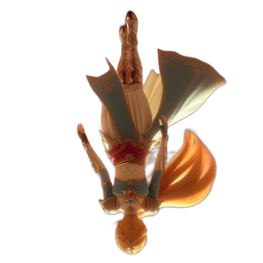 dragon, staff, creature, animal transparent PNG cut-out