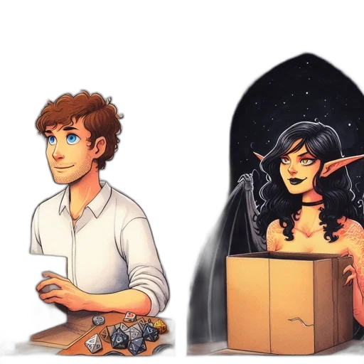 concept art, fantasy art, pixel art, comic book art transparent PNG cut-out