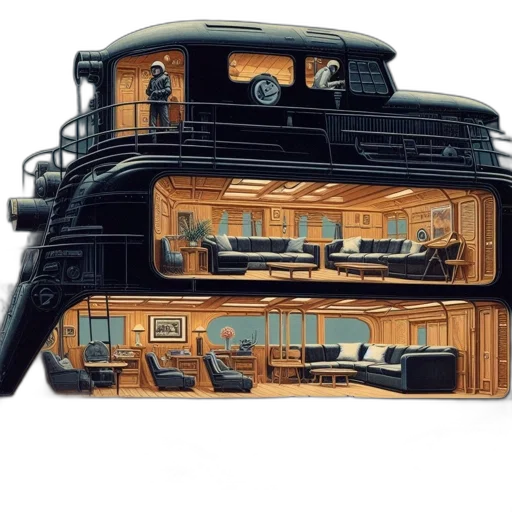 furniture, car, weapon, robot transparent PNG cut-out