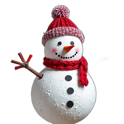 hat, 3d render, photorealistic, snow transparent PNG cut-out