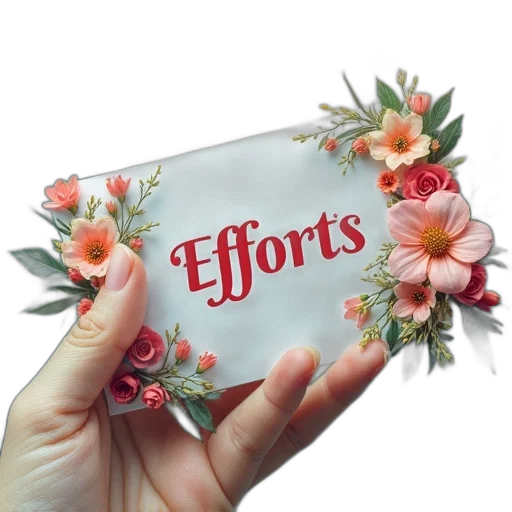 flower, photorealistic, business, card transparent PNG cut-out