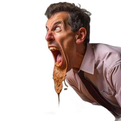 face, hair, staff, creature transparent PNG cut-out
