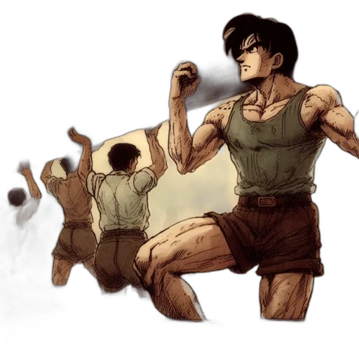 concept art, comic book art, watercolor, fantasy art transparent PNG cut-out