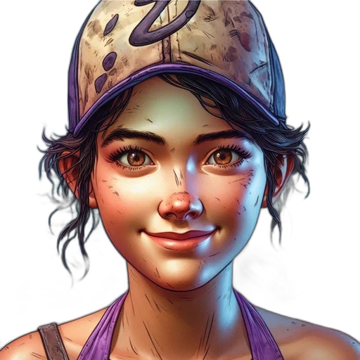 face, hat, staff, weapon transparent PNG cut-out
