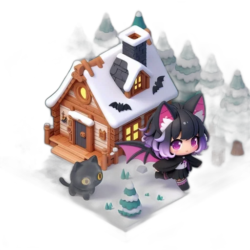 concept art, 3d render, pixel art, fantasy art transparent PNG cut-out