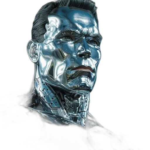 robot, face, mask, creature transparent PNG cut-out