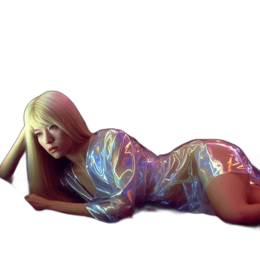 dress, hair, creature, photorealistic transparent PNG cut-out