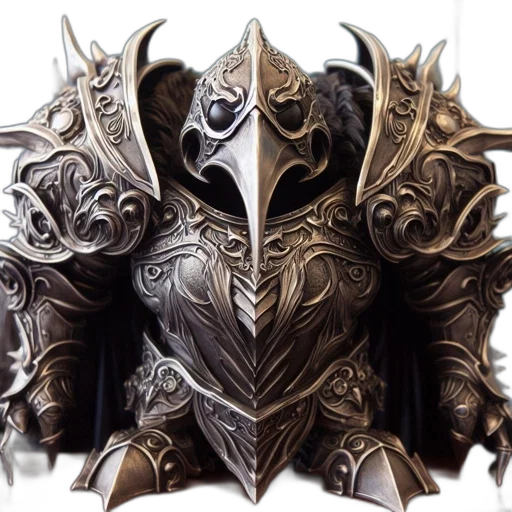 mask, dragon, sword, crown transparent PNG cut-out