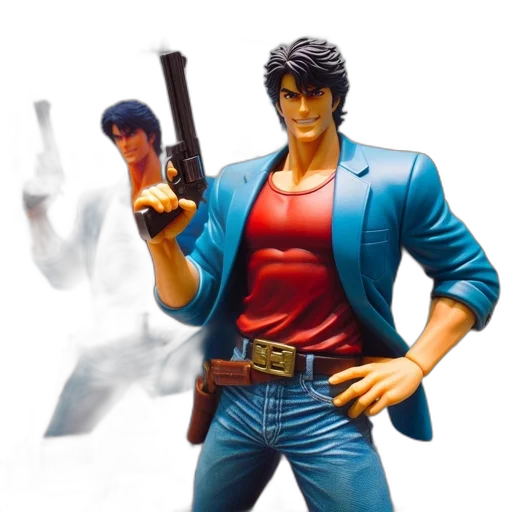 jacket, weapon, concept art, 3d render transparent PNG cut-out