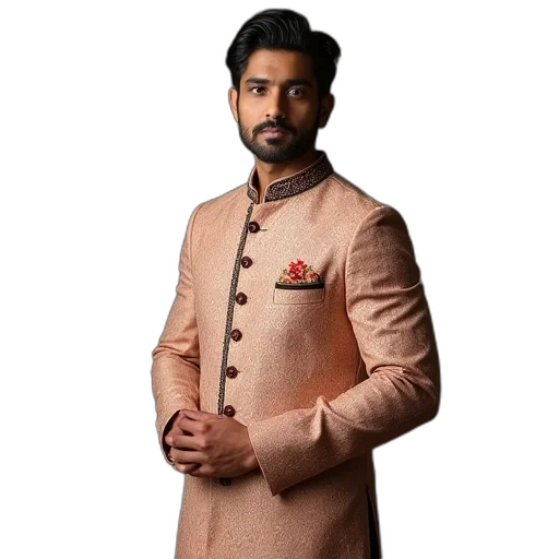 jacket, earth tones, red, men transparent PNG cut-out
