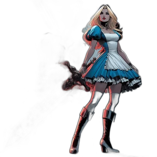 dress, staff, concept art, comic book art transparent PNG cut-out