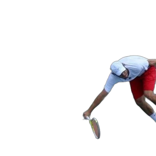 3d render, tennis, player, about transparent PNG cut-out