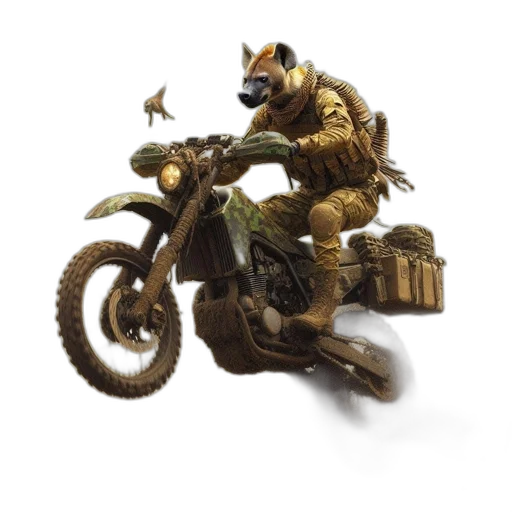 animal, robot, concept art, 3d render transparent PNG cut-out