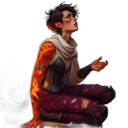 fantasy art, concept art, comic book art, cyberpunk transparent PNG cut-out