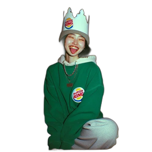 crown, creature, jacket, hat transparent PNG cut-out