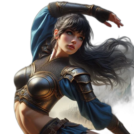 fantasy art, concept art, comic book art, photorealistic transparent PNG cut-out