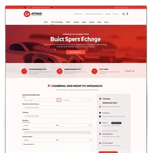 website, design, car, trade transparent PNG cut-out
