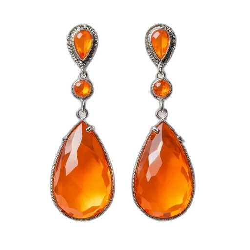 jewelry, pair, earrings, teardrop transparent PNG cut-out