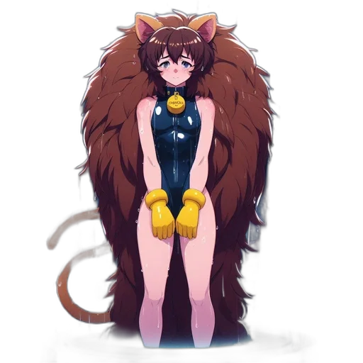 animal, creature, hair, dress transparent PNG cut-out