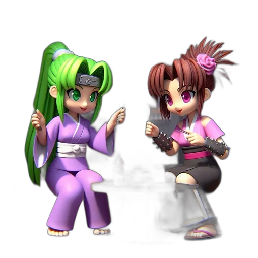 3d render, concept art, pixel art, vaporwave transparent PNG cut-out