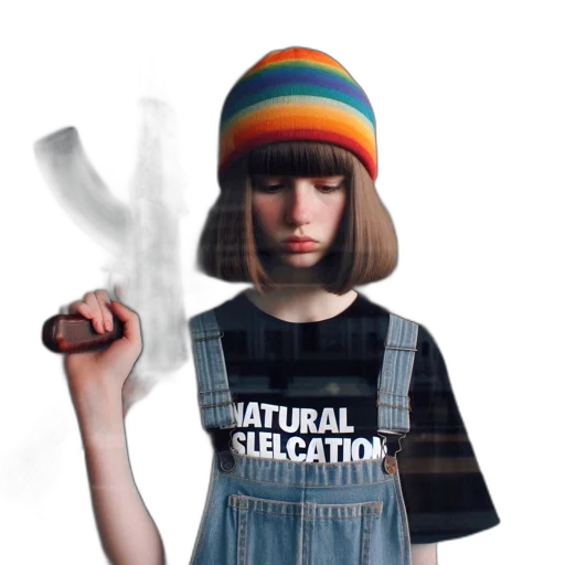 hat, weapon, staff, face transparent PNG cut-out