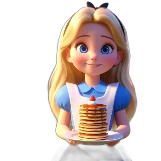food, dress, 3d render, photorealistic transparent PNG cut-out