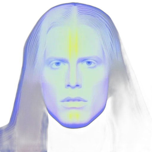 face, mask, hair, robot transparent PNG cut-out