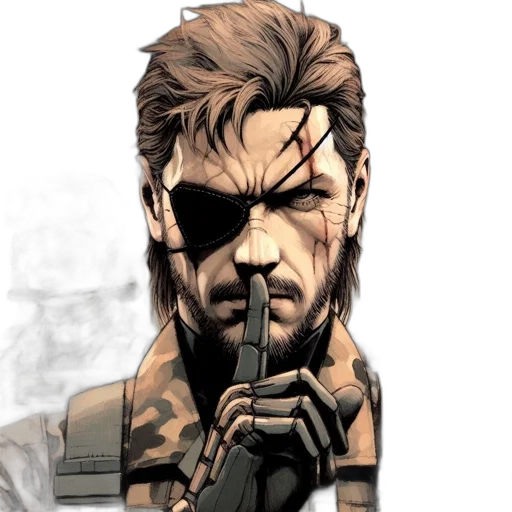face, comic book art, concept art, cyberpunk transparent PNG cut-out