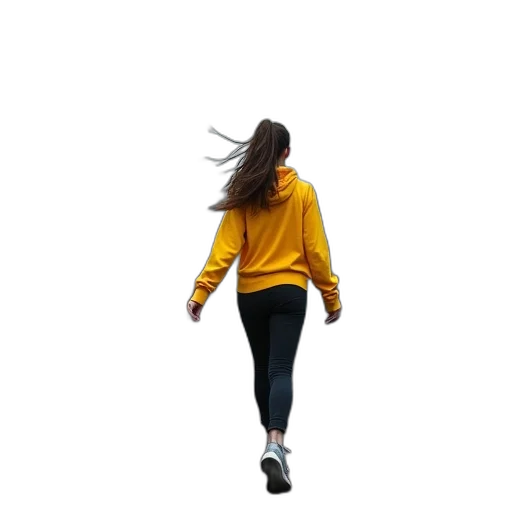 jacket, hair, shoes, dress transparent PNG cut-out
