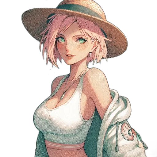 hat, jacket, dress, staff transparent PNG cut-out