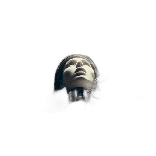 face, mask, robot, hair transparent PNG cut-out