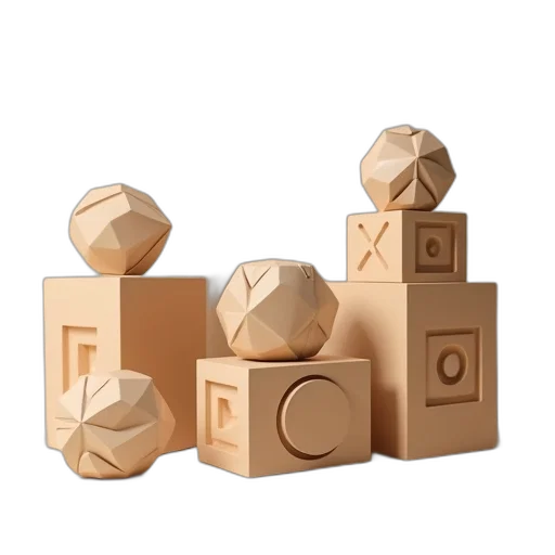 furniture, food, jewelry, 3d render transparent PNG cut-out