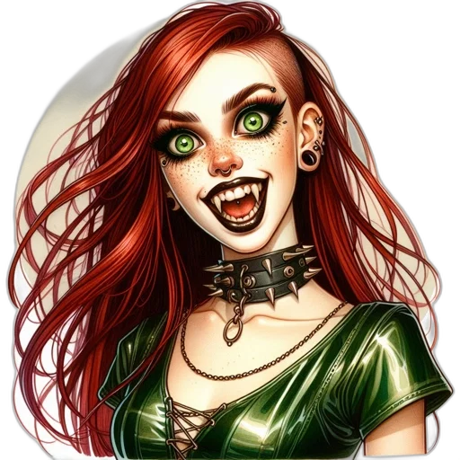 face, jewelry, fantasy art, comic book art transparent PNG cut-out