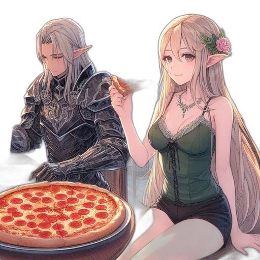 food, fantasy art, concept art, pixel art transparent PNG cut-out