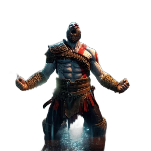 creature, mask, weapon, staff transparent PNG cut-out