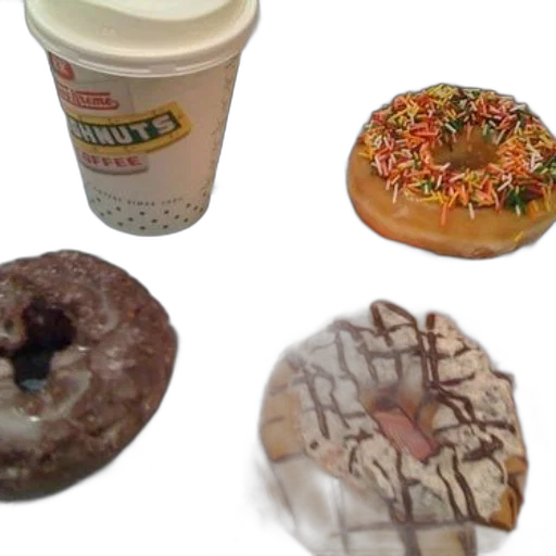 food, krispy, kreme, coffee transparent PNG cut-out